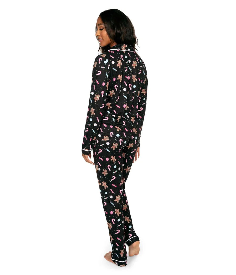 Women's Seasonal Sweets Lapel Pajama Set