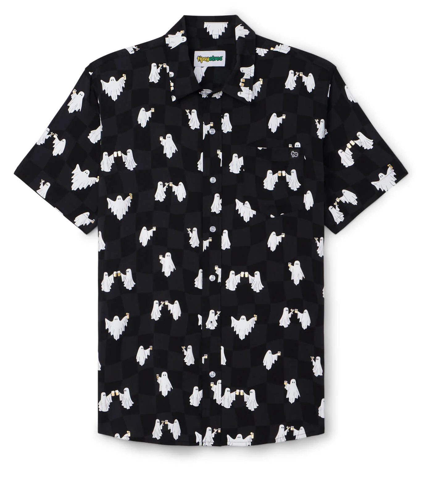 Men's BOOze Ghost Button Down Shirt