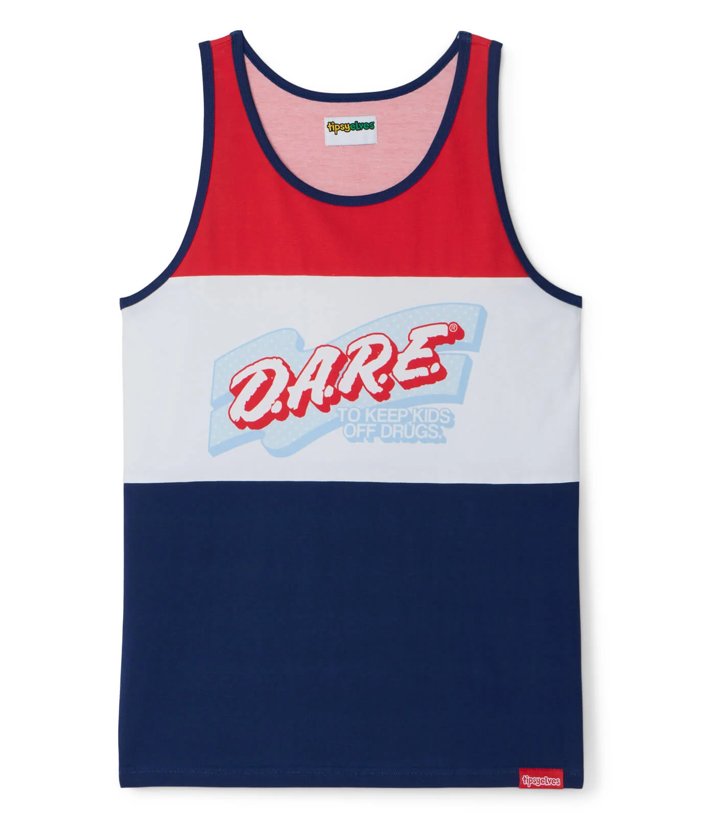 Men's Declaration of DARE Tank Top (Blue)