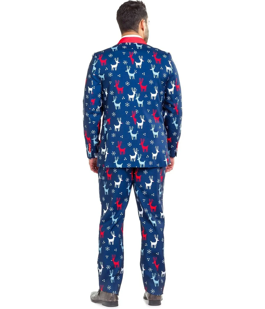 Men's Reindeer Gains Blazer w/ Tie
