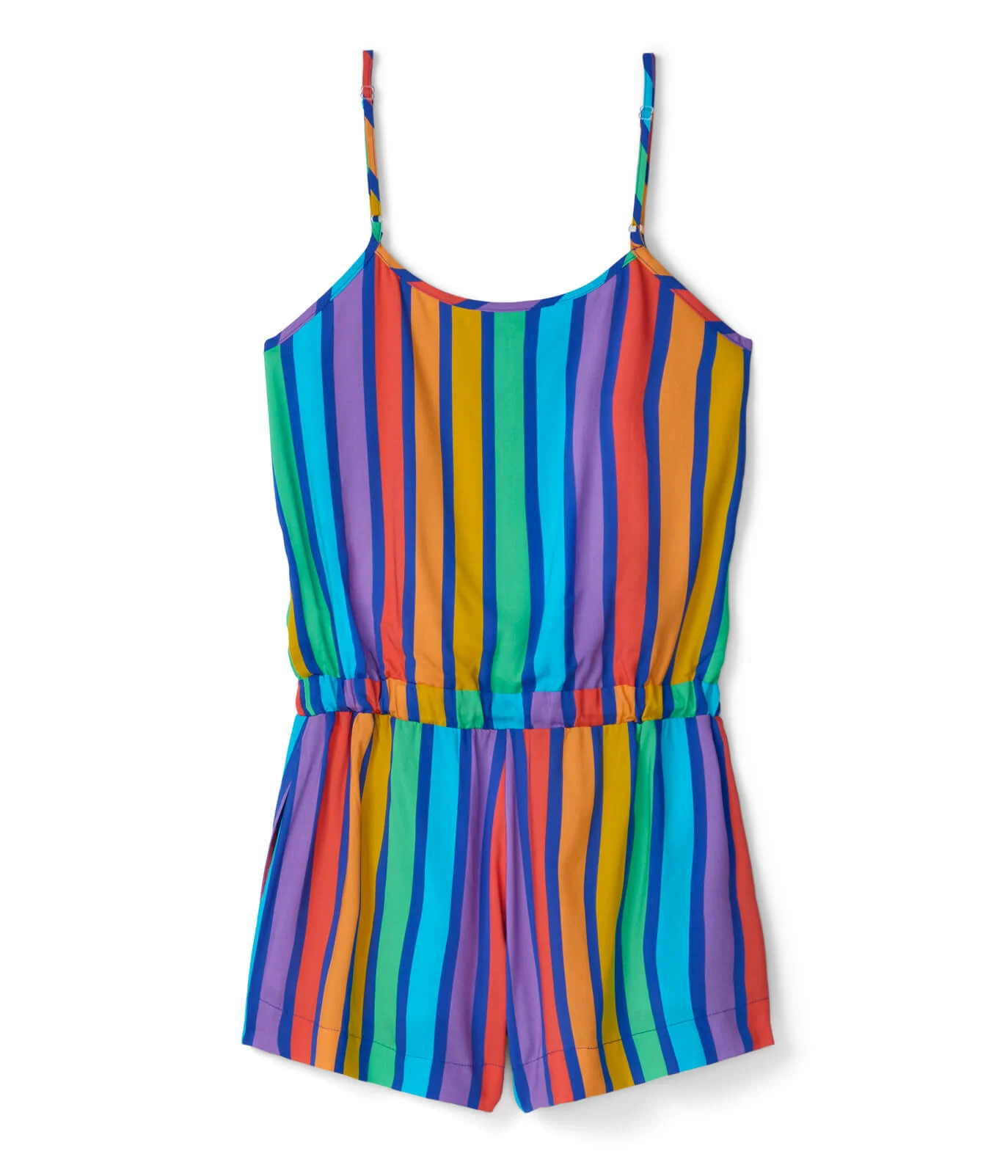 Rainbow Blast Striped Romper