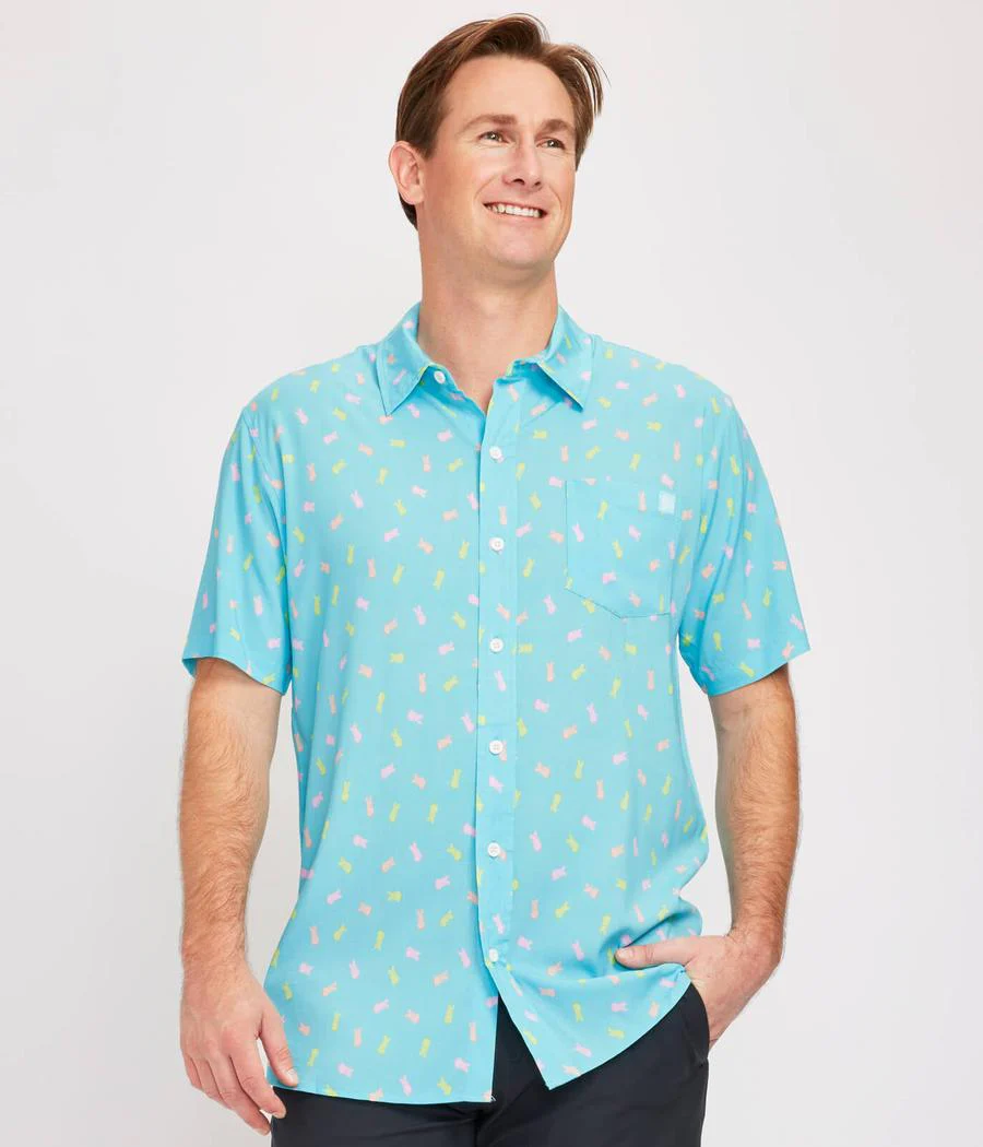 Men's PEEPS® It's Hoppin' Button Down Shirt