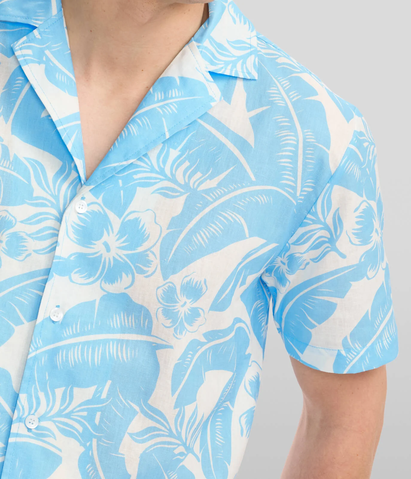 Men's Frond of Paradise Linen Cabana Shirt