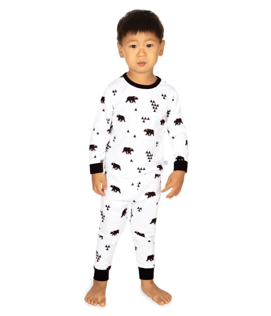 Toddler Boy's Beary Christmas Crew Neck Pajama Set