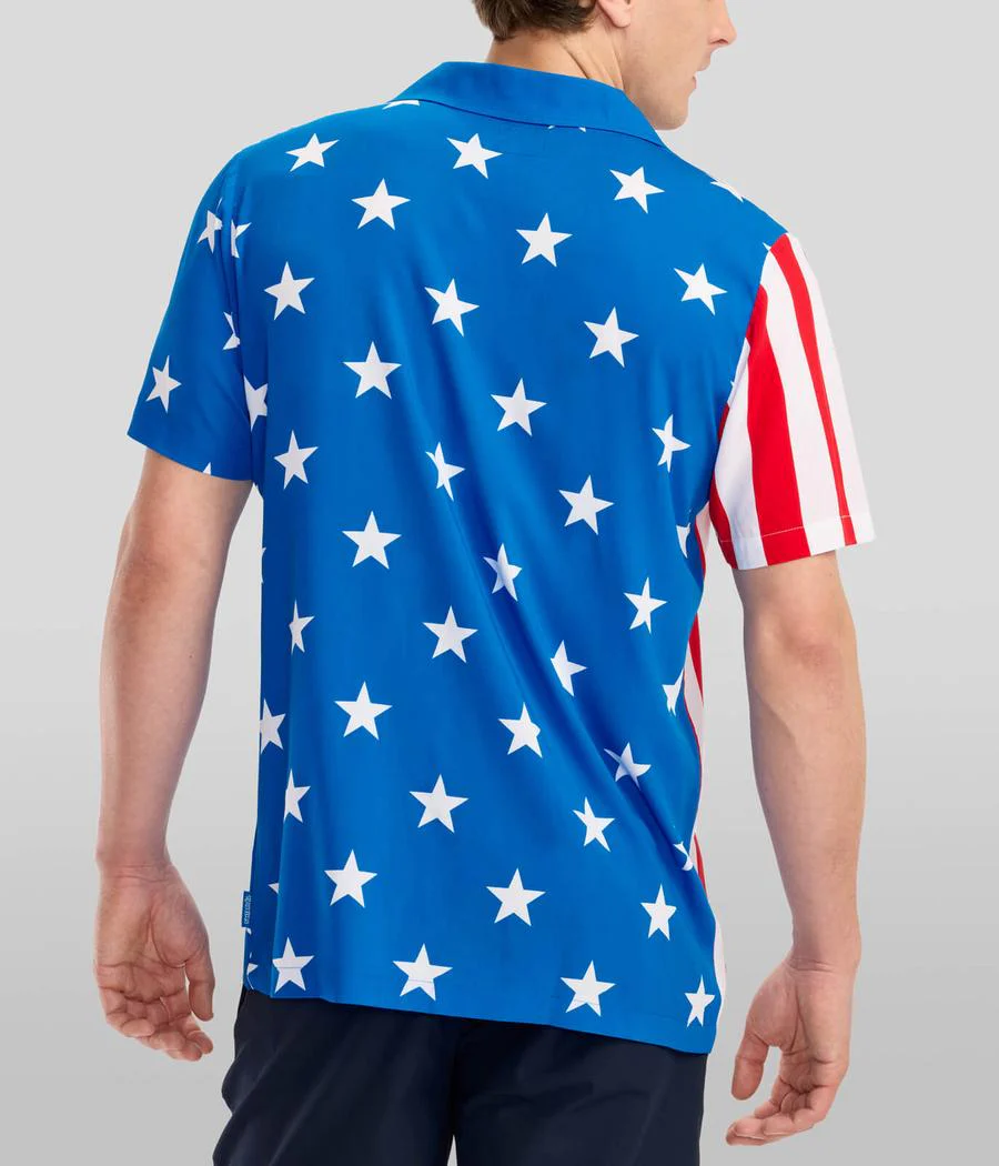 Men's Vertical Flag Cabana Shirt