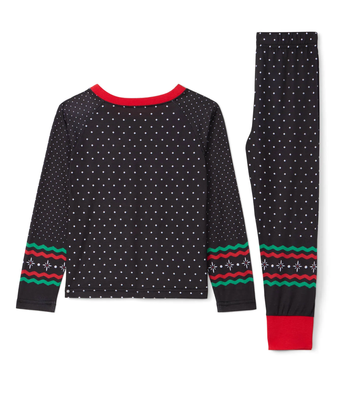 Baby Girl's Fair Isle Rudolph Crew Neck Pajama Set