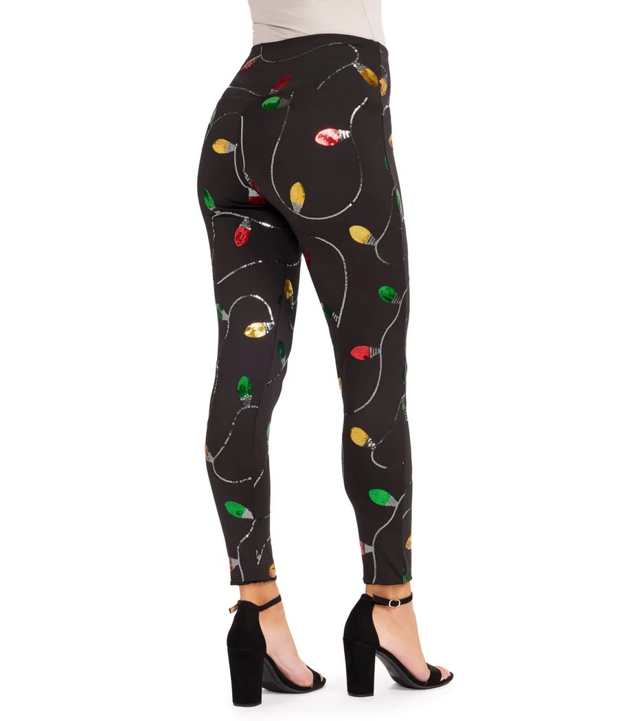 Christmas Lights High Waisted Leggings