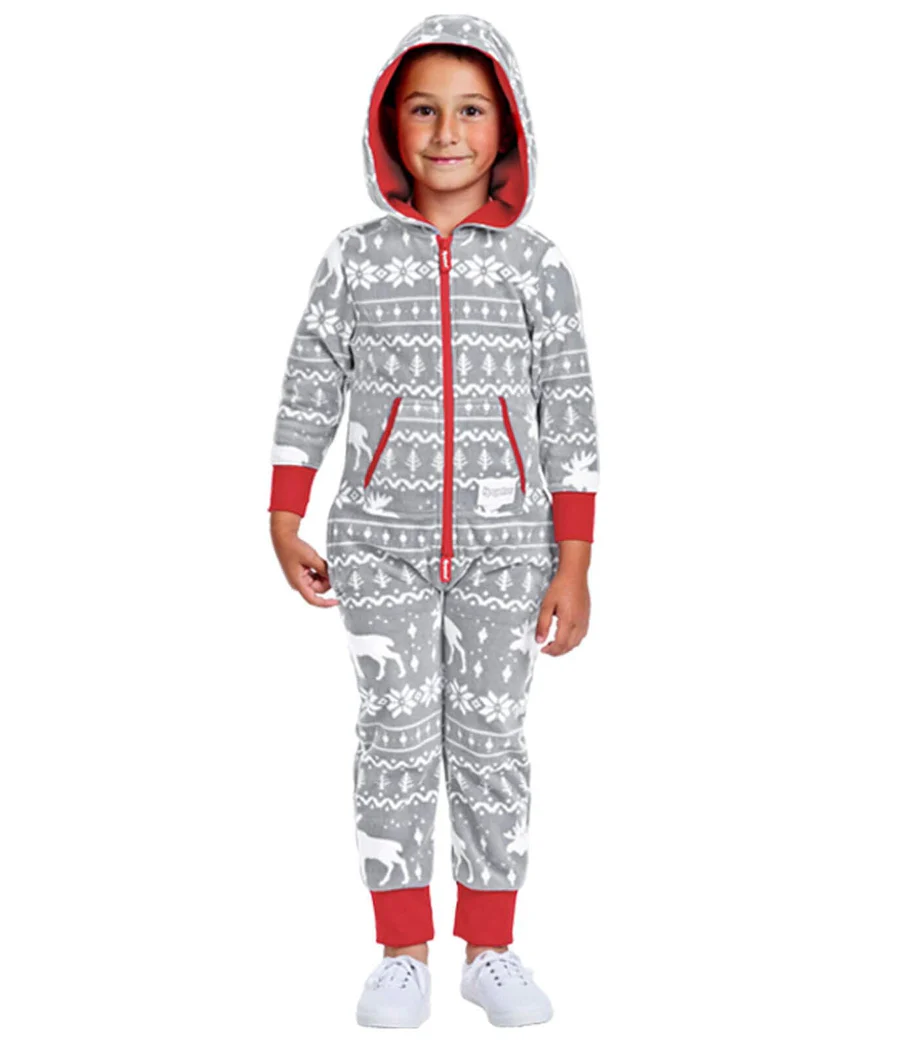 Boy's / Girl's Grey Moose Jumpsuit