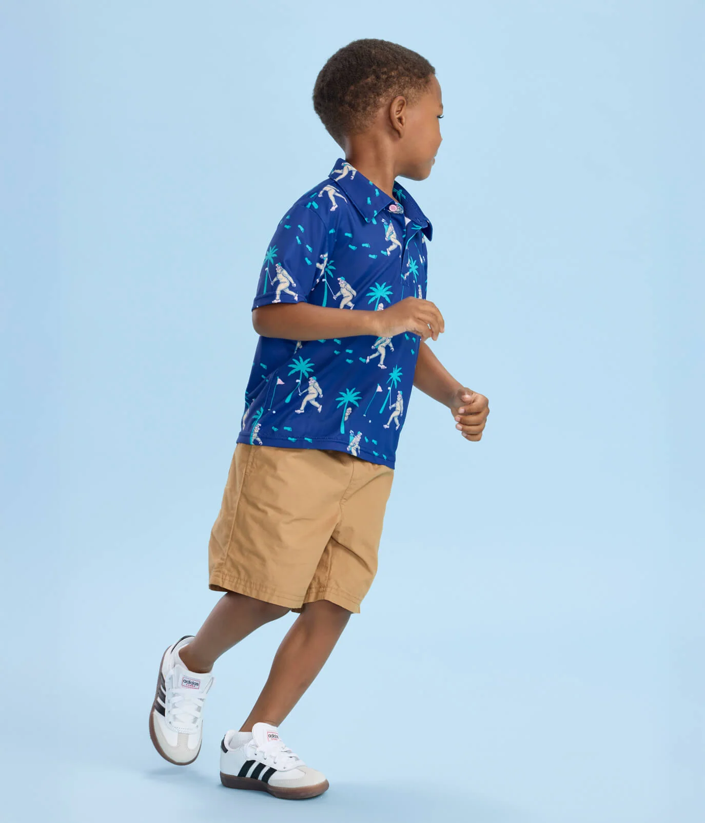 Toddler Boy's Bigfoot Bogey Golf Polo