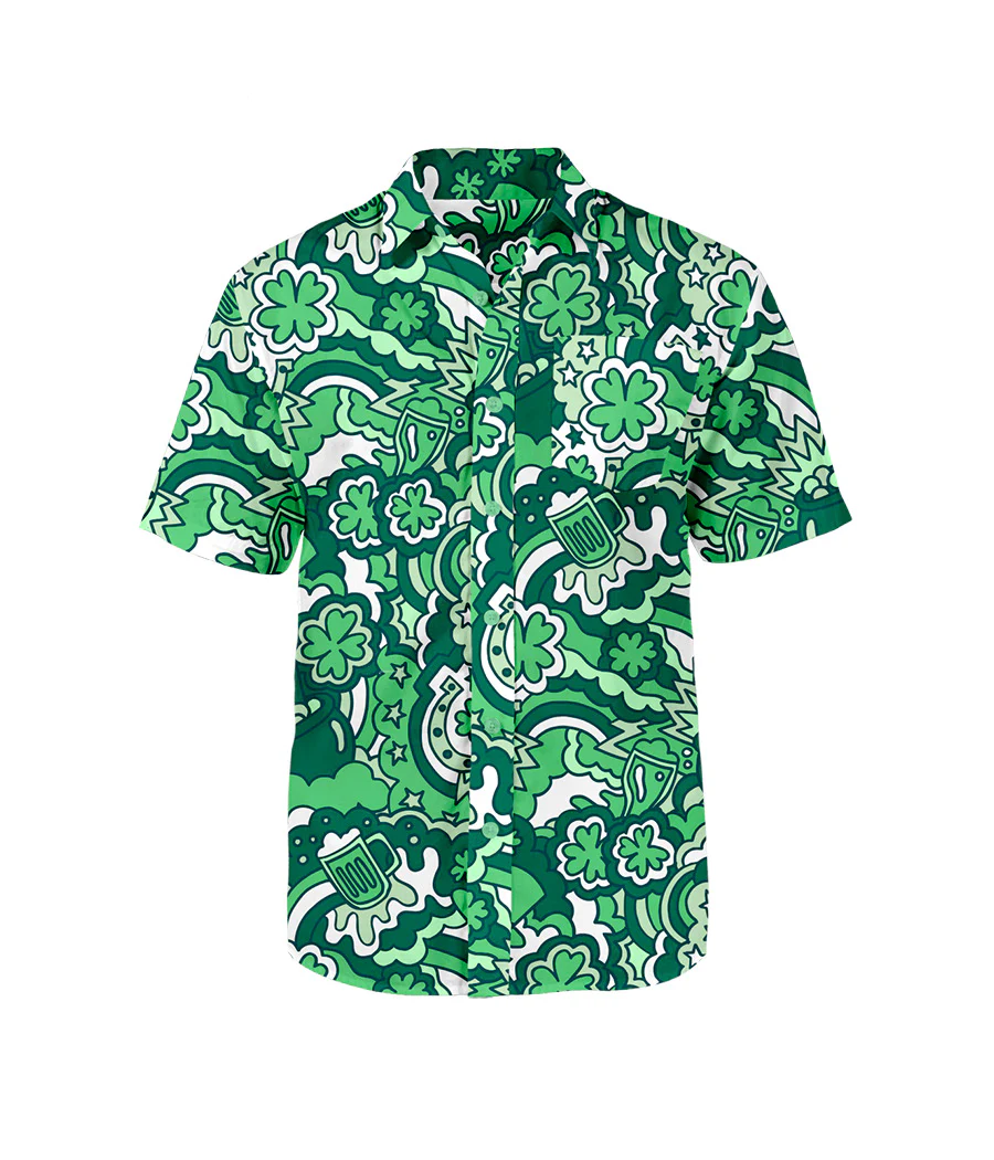 Men's Retro St. Paddy's Button Down Shirt