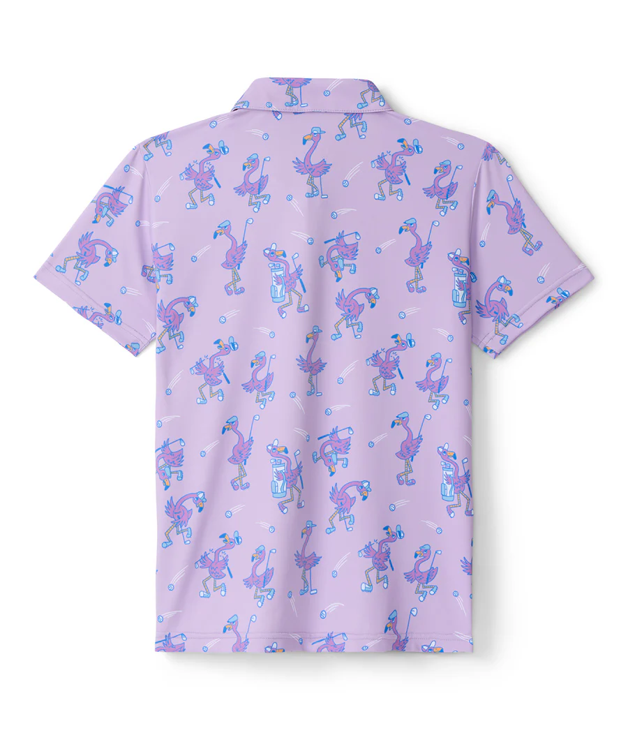 Girl's Flamingo Fiasco Golf Polo
