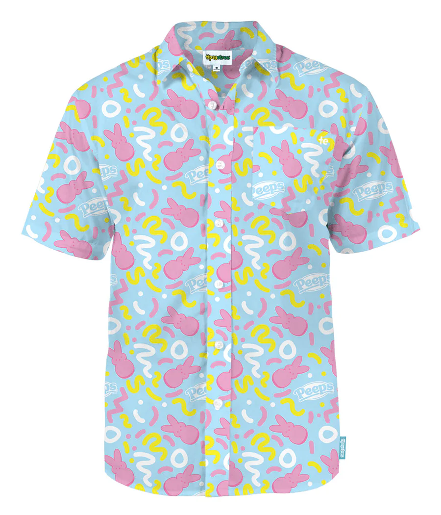 Men's PEEPS® Sugar Me Squiggled Button Down Shirt
