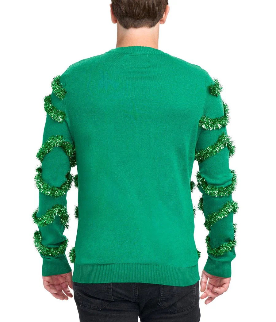 Men's Gaudy Garland Ugly Christmas Sweater