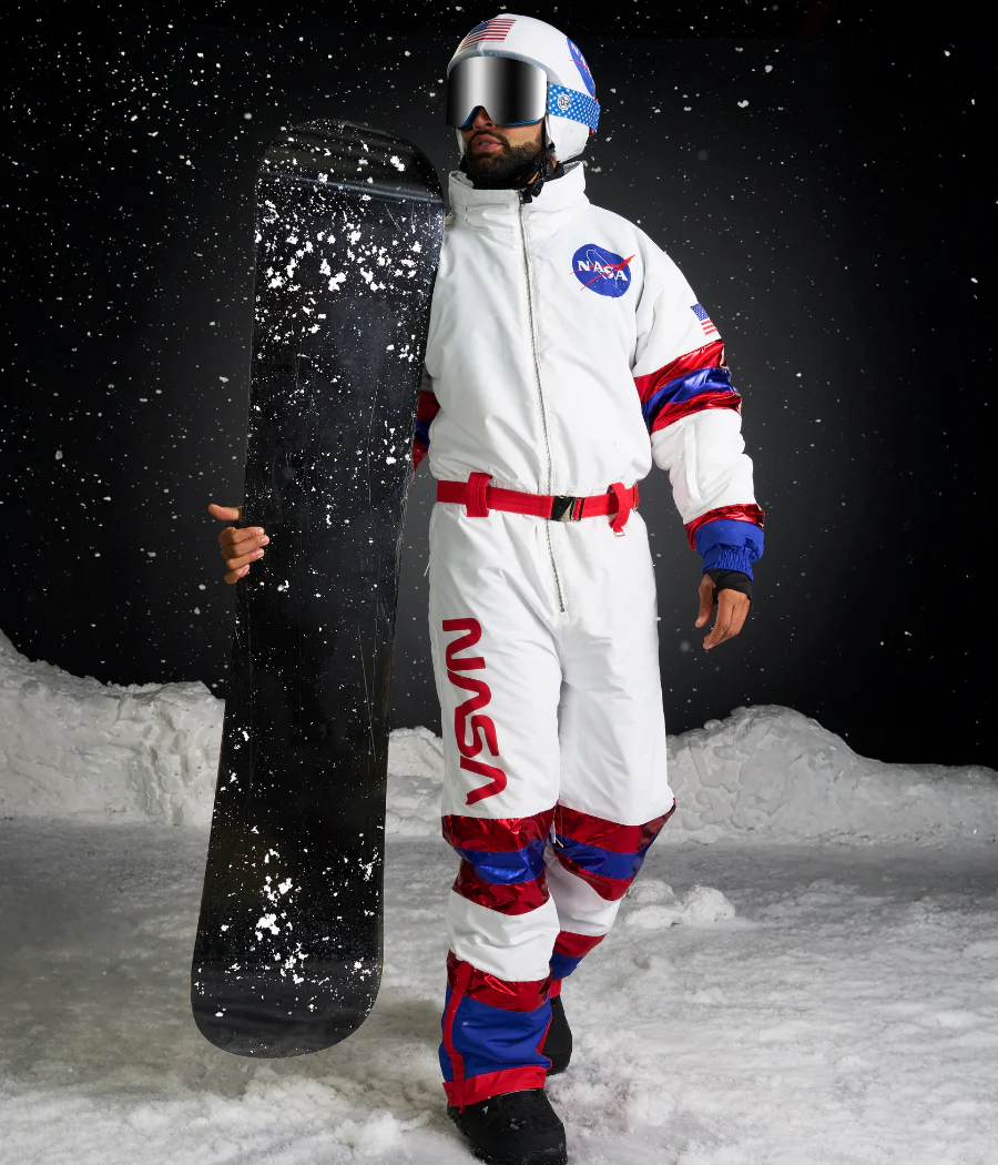 Men's Space Racer Snow Suit and Helmet Cover