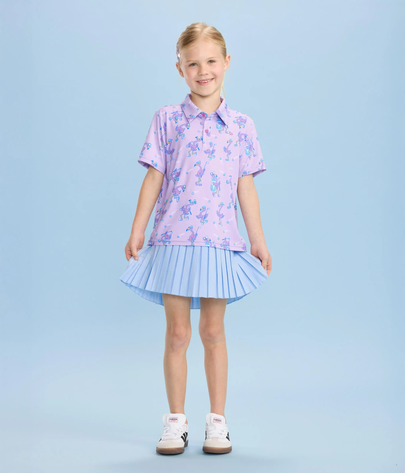 Girl's Flamingo Fiasco Golf Polo