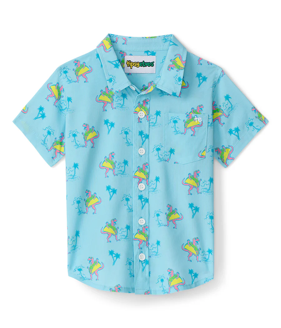 Toddler Boy's Tacosaurus Hawaiian Shirt