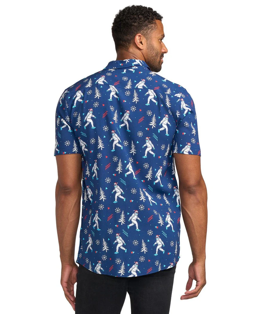 Men's Yuletide Yeti Button Down Shirt