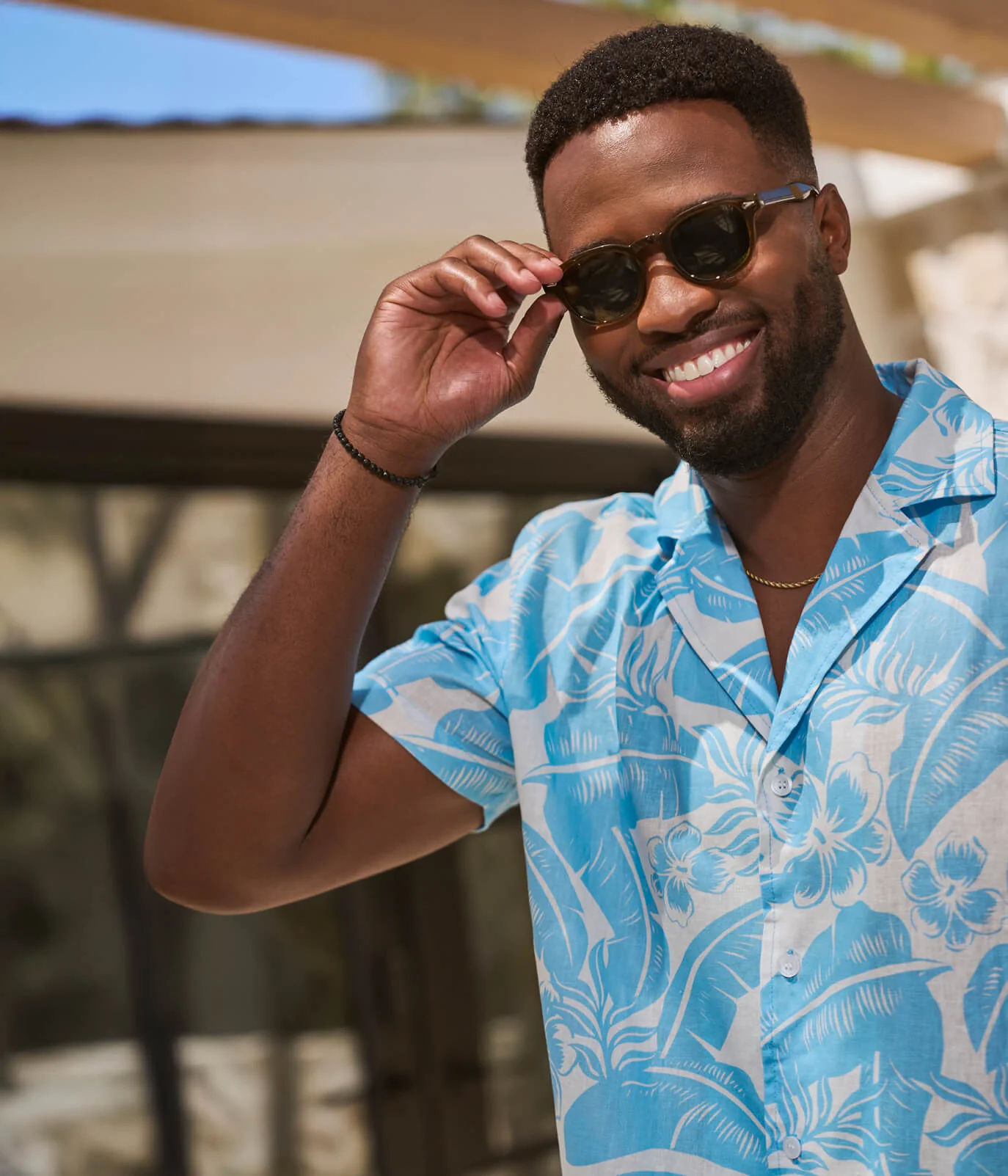 Men's Frond of Paradise Linen Cabana Shirt