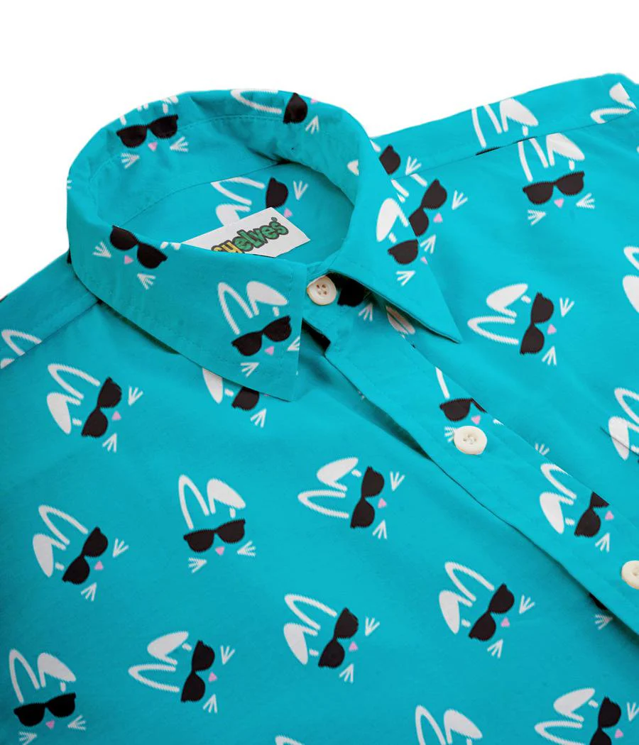 Men's Sunny Bunny Button Down Shirt