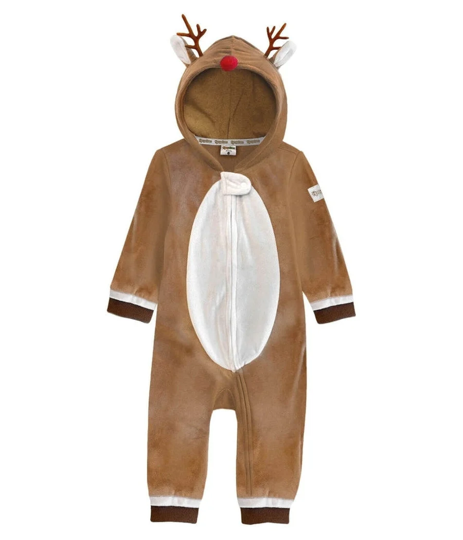 Toddler Girl's Rudolph Jumpsuit
