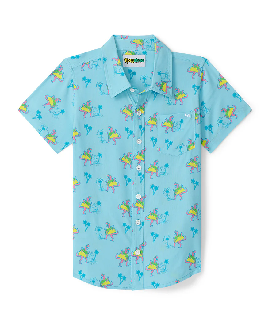 Boy's Tacosaurus Hawaiian Shirt