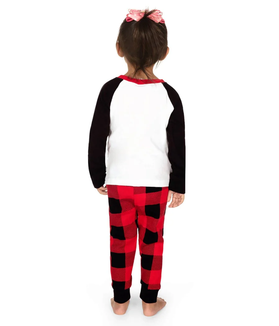 Toddler Girl's Team Santa Crew Neck Pajama Set