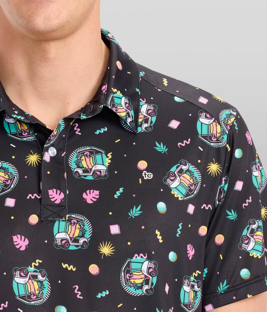 Men's Cart Dog Golf Polo
