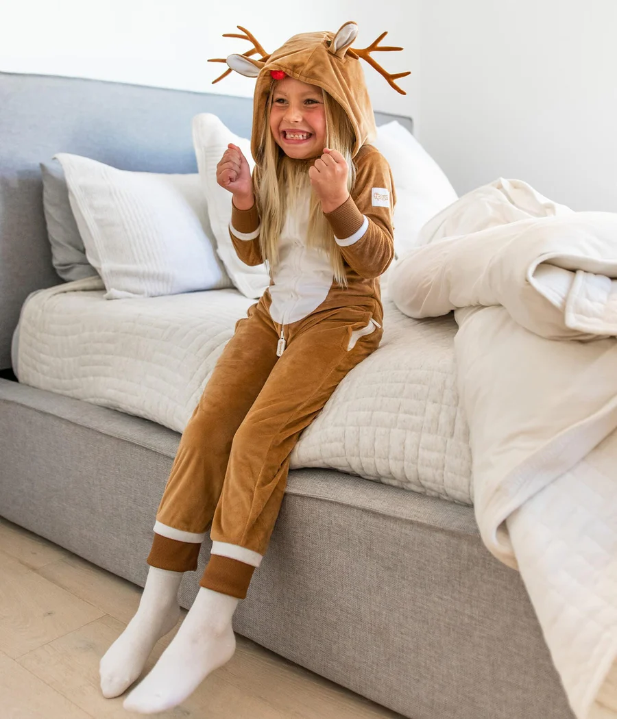 Girl's Rudolph Jumpsuit