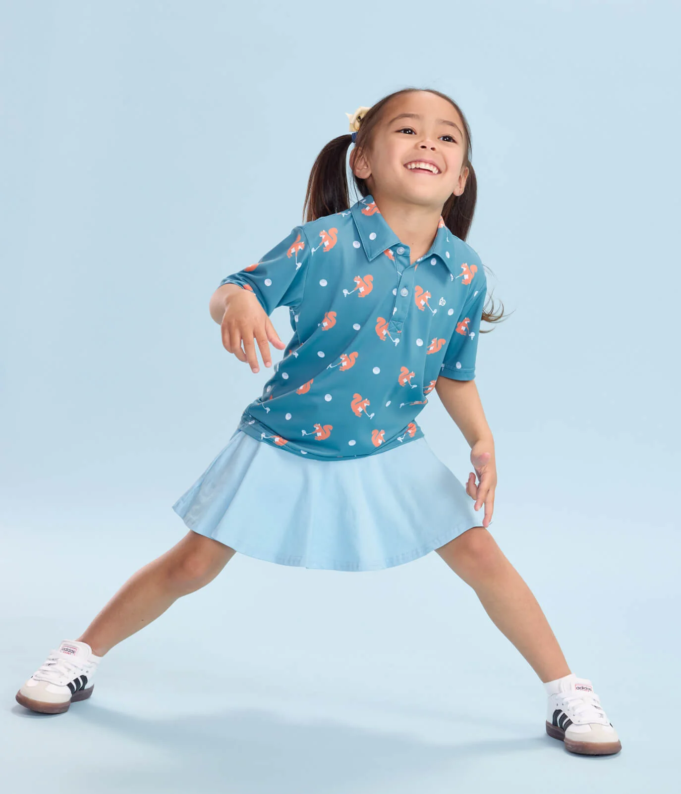 Toddler Girl's Squirrel! Golf Polo