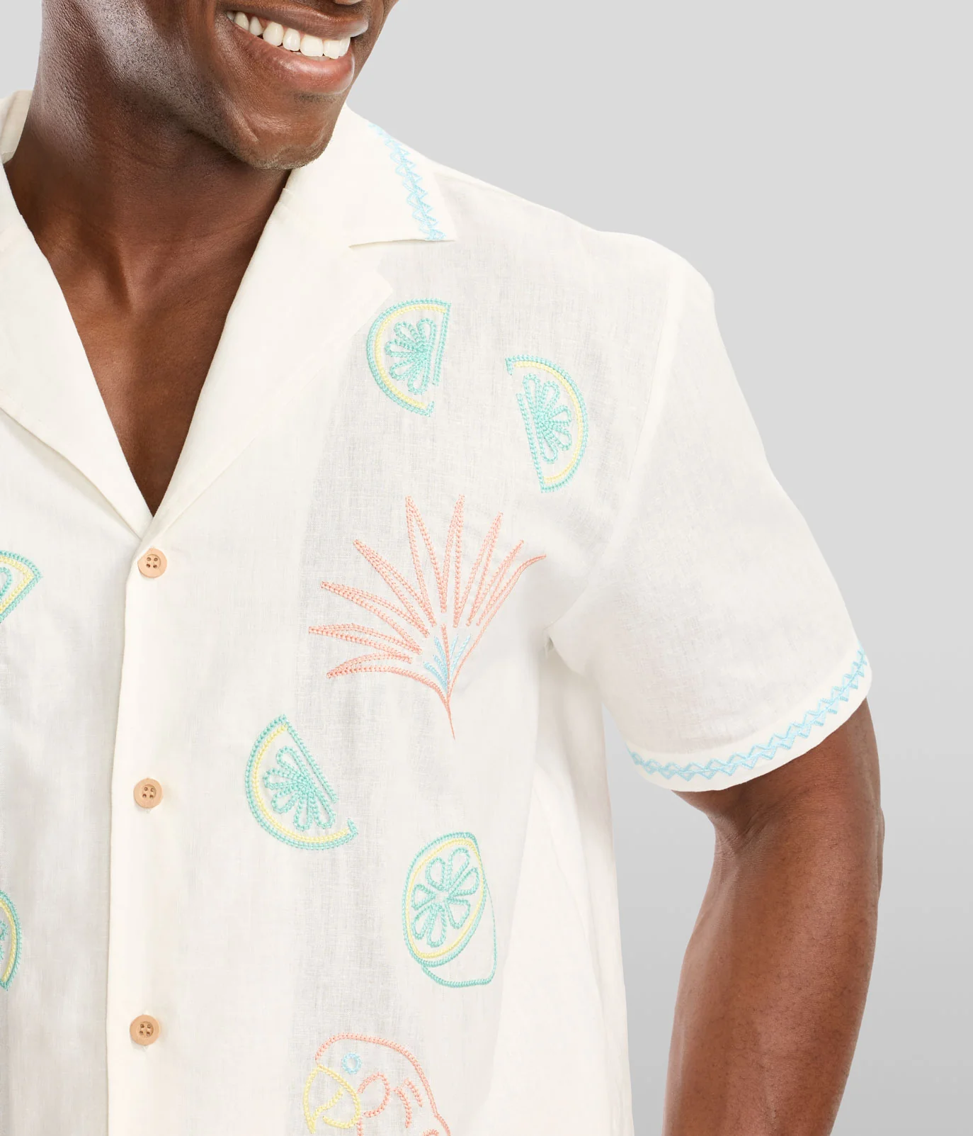 Men's Tequilin' Time Linen Cabana Shirt