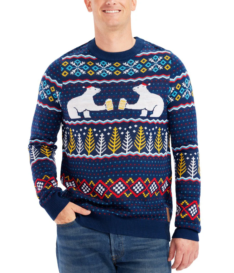 Men's Polar Bear Party Ugly Christmas Sweater
