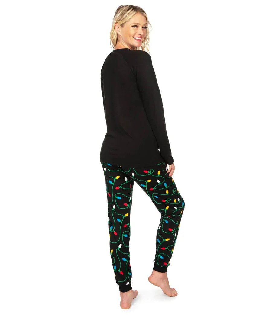Women's Get Lit Crew Neck Pajama Set