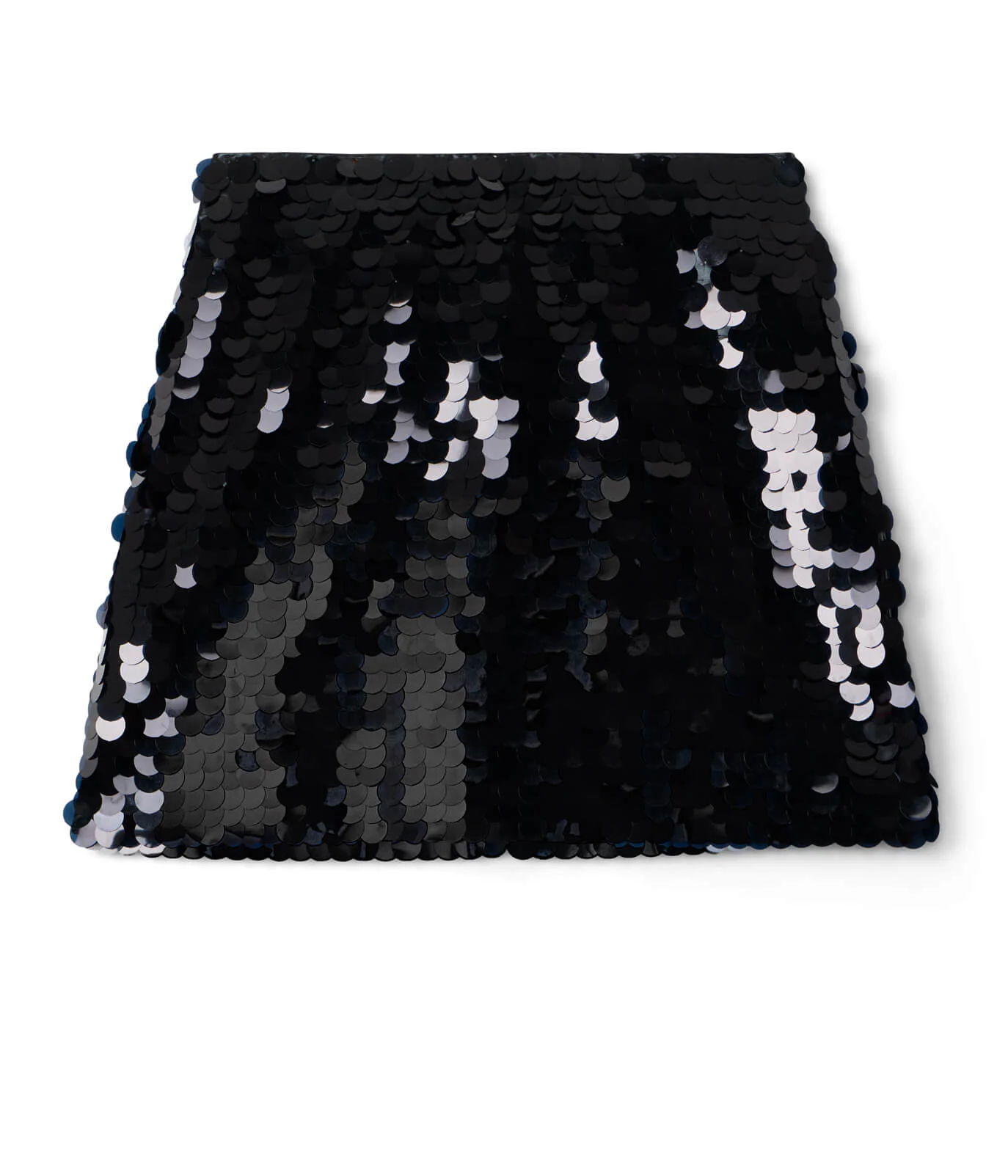 Black Disc Sequin Skirt