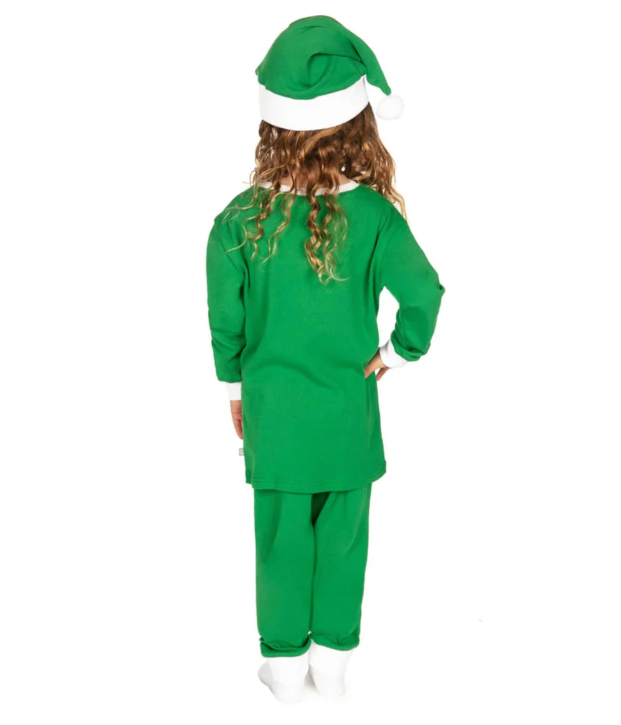 Girl's Elf Crew Neck Pajama Set