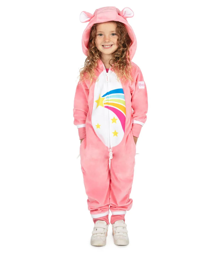 Girl's 80's Cartoon Bear Costume