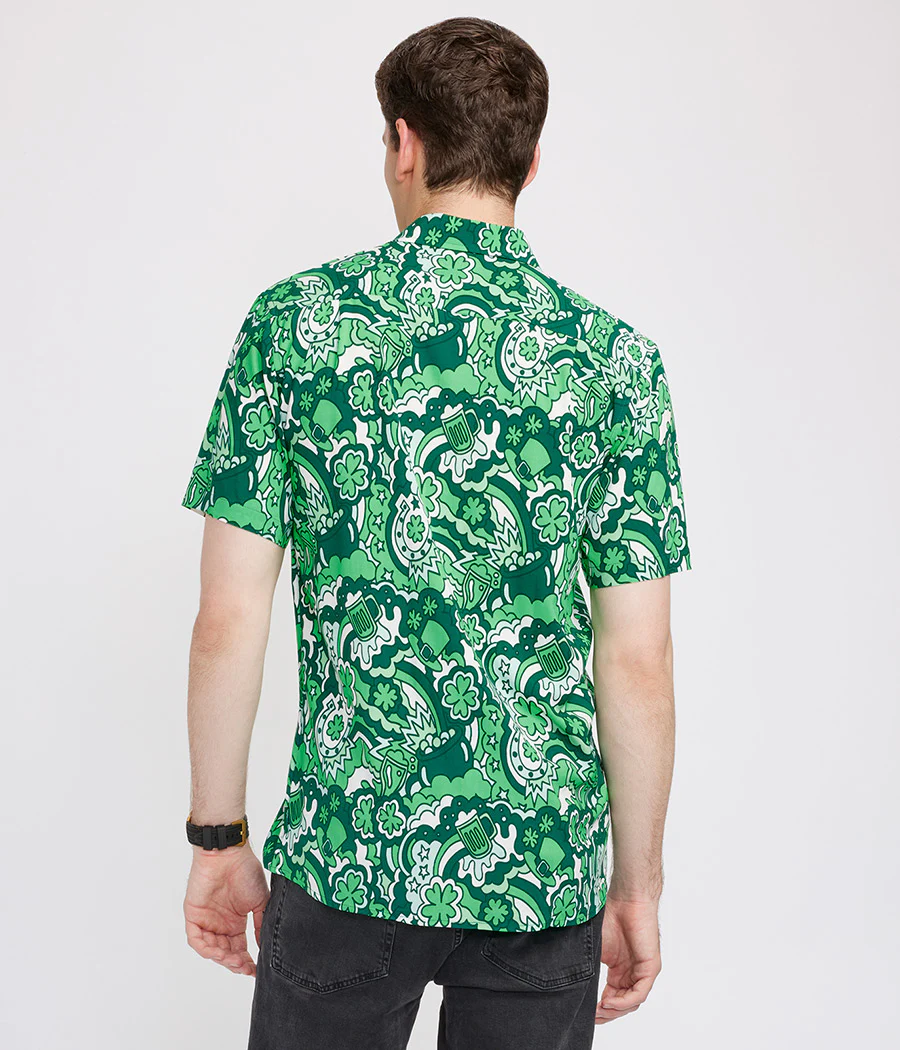 Men's Retro St. Paddy's Button Down Shirt