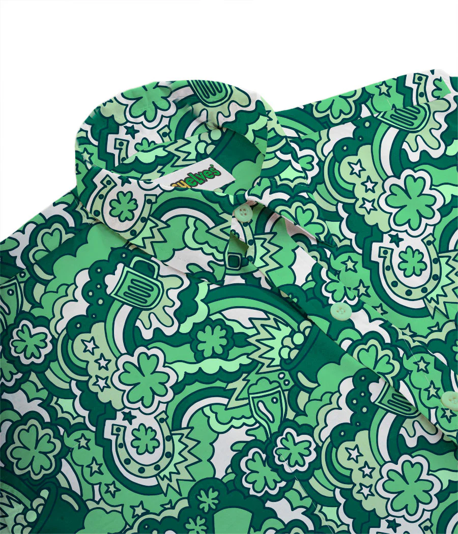 Men's Retro St. Paddy's Button Down Shirt