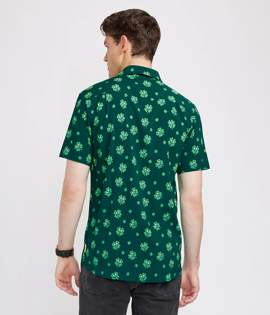 Men's Cool Clover Button Down Shirt
