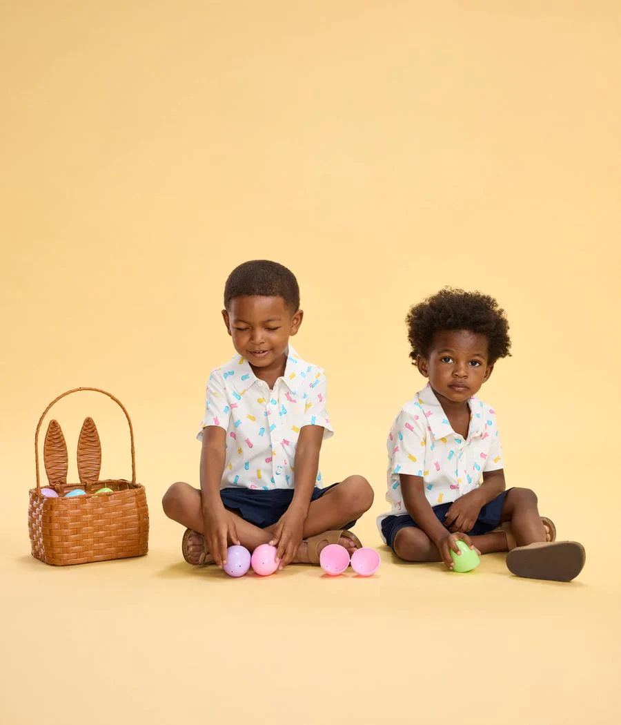 Toddler Boy's PEEPS® Party Peeple Button Down Shirt
