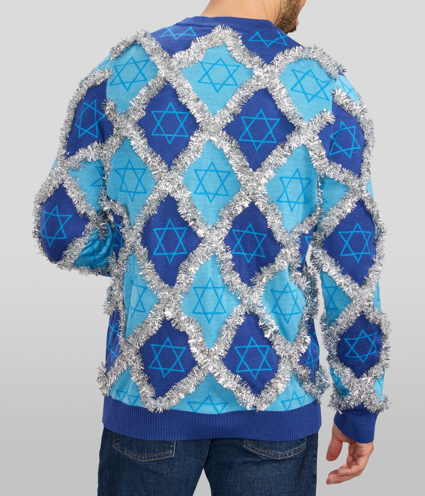 Men's Hanukkah Tinsel Sweater