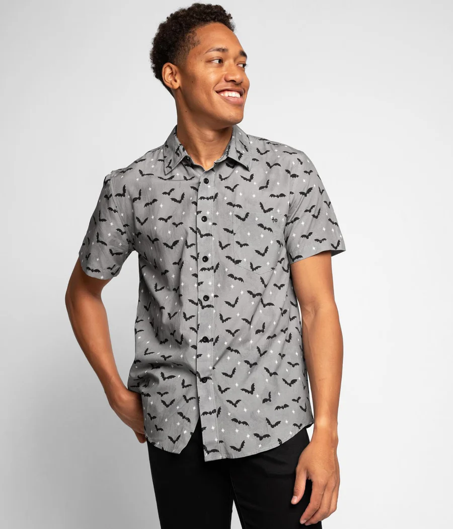 Men's Bats Button Down Shirt