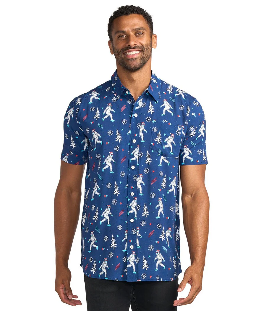 Men's Yuletide Yeti Button Down Shirt