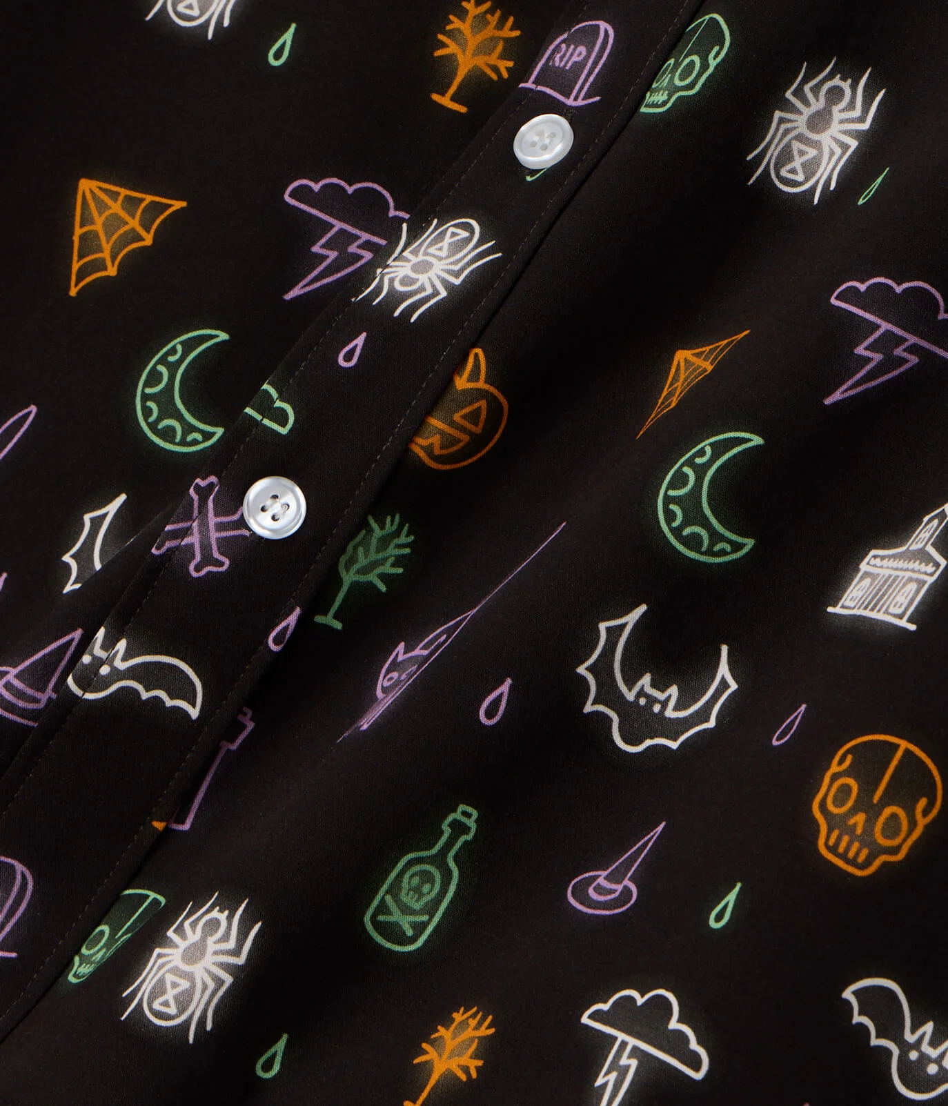 Men's Black Magic Button Down Shirt