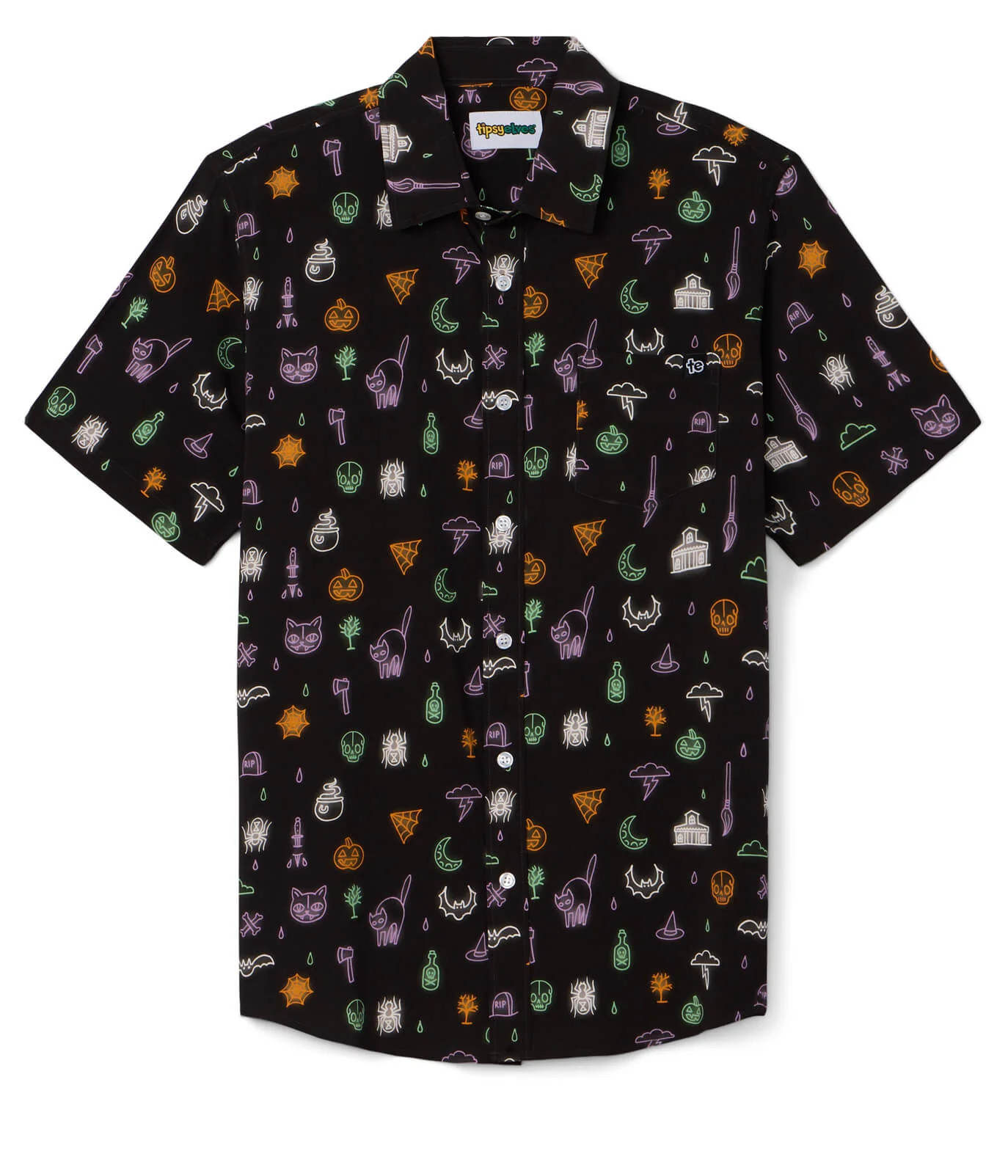 Men's Black Magic Button Down Shirt
