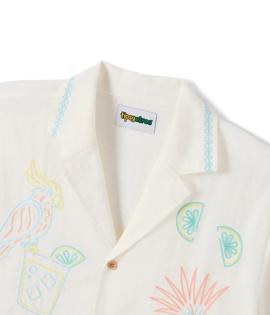 Men's Tequilin' Time Linen Cabana Shirt