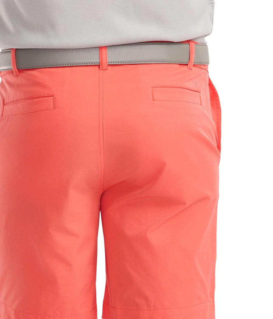 Men's Red-Orange Golf Shorts
