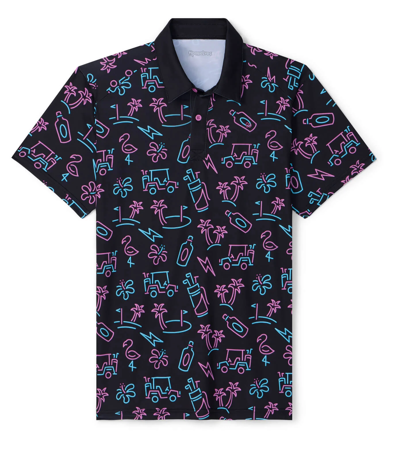 Men's Glowing Game Golf Polo