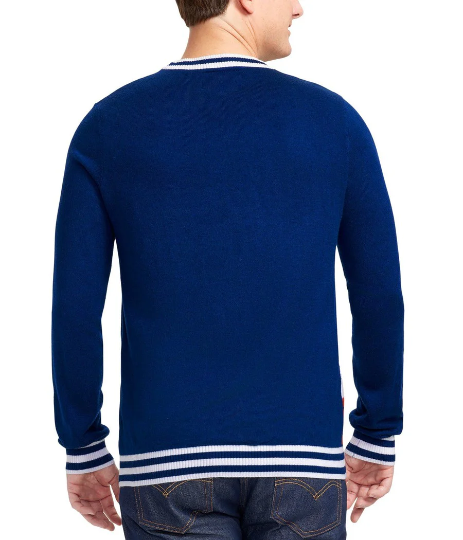 Men's Santa's Log on the Fire Ugly Christmas Sweater