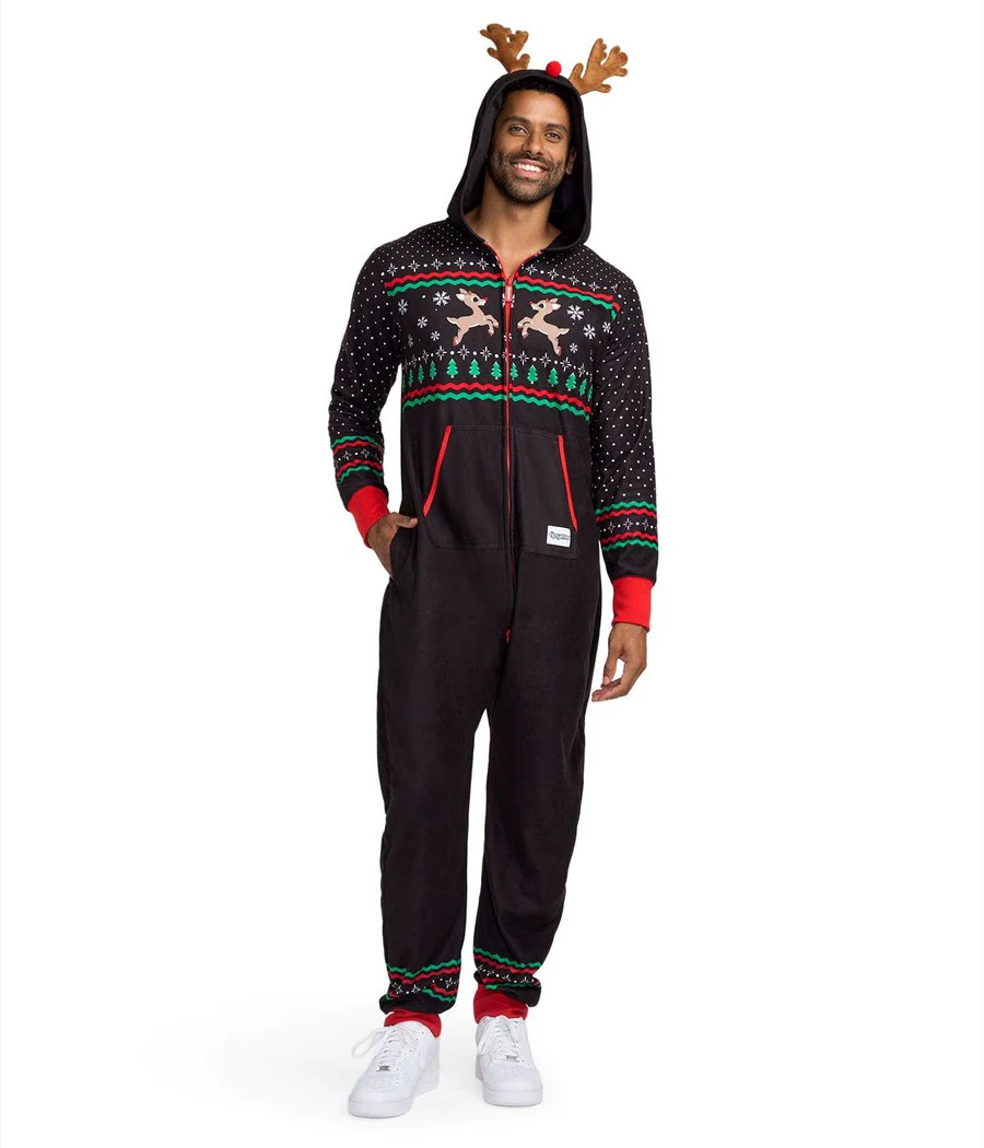 Men's Fair Isle Rudolph Jumpsuit