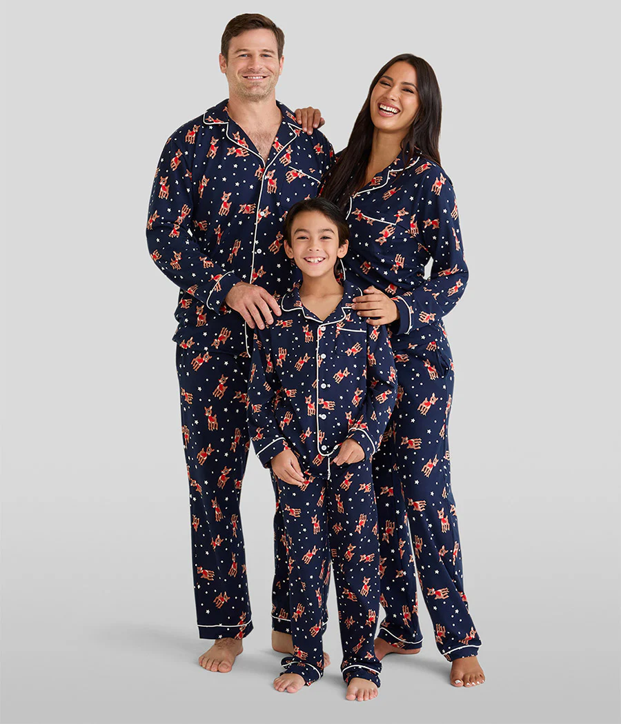 Men's Rudolph Lapel Pajama Set